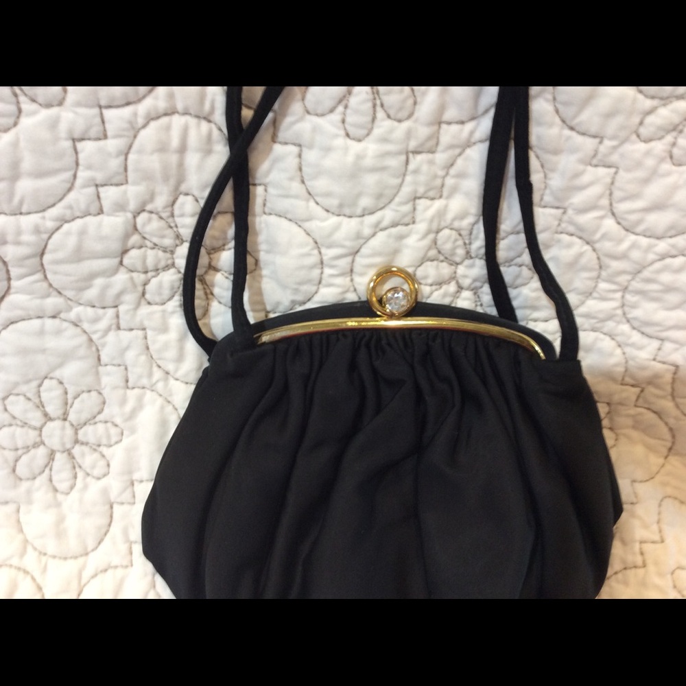JR vintage black evening bag